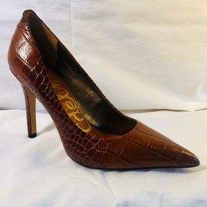 Sam Edelman Crocodile Leather Stiletto